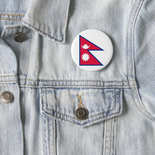 Nepal-Flagge Button (Beispiel)