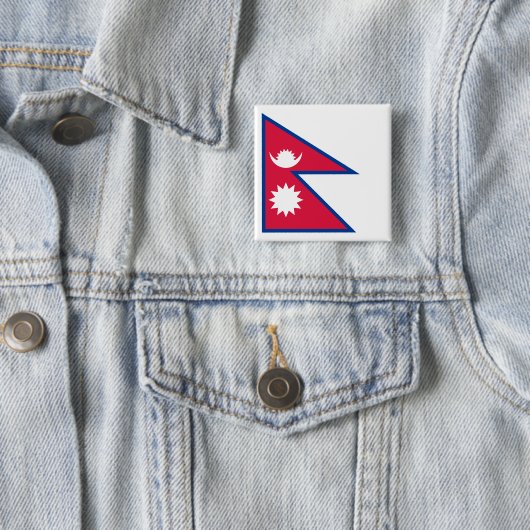 Nepal-Flagge Button (Beispiel)