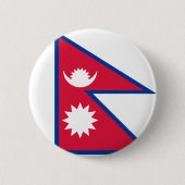 Nepal-Flagge Button (Vorderseite)