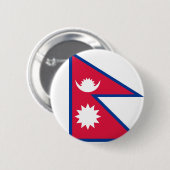 Nepal-Flagge Button (Vorne & Hinten)