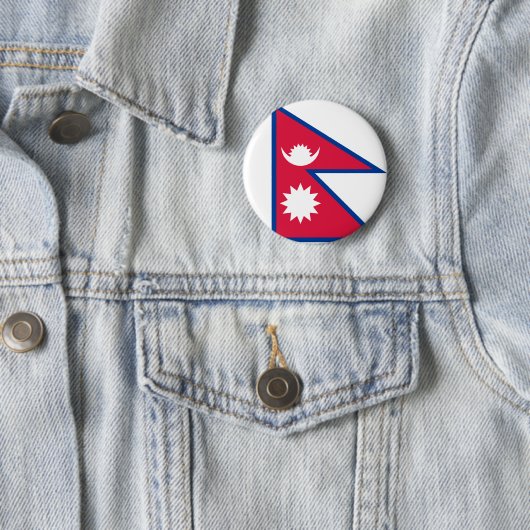 Nepal-Flagge Button (Beispiel)