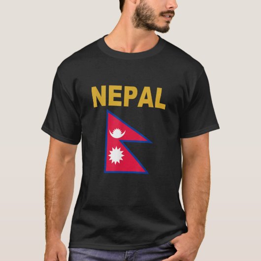 Nepal-Flagge Coole nepalesische Flaggen Geschenk T T-Shirt (Vorderseite)