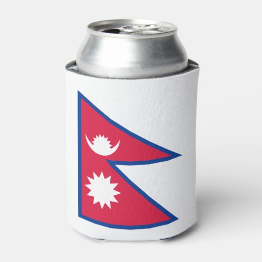 Nepal-Flagge Dosenkühler (Kanne Vorderseite)