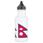 Nepal-Flagge Edelstahlflasche (Rechts)