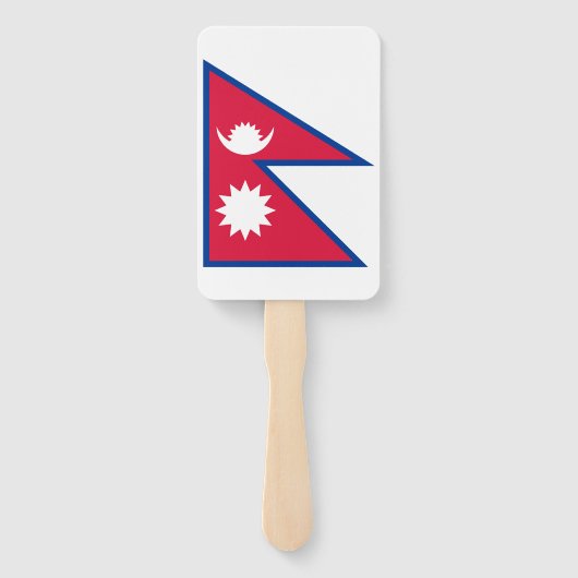 Nepal-Flagge Fächer (Rückseite)
