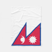 Nepal-Flagge Fleecedecke (Vorderseite)