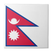 Nepal-Flagge Fliese (Vorderseite)