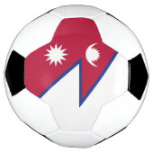 Nepal Flagge Fußball (Gedreht)