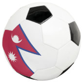 Nepal Flagge Fußball (Dreiviertel)