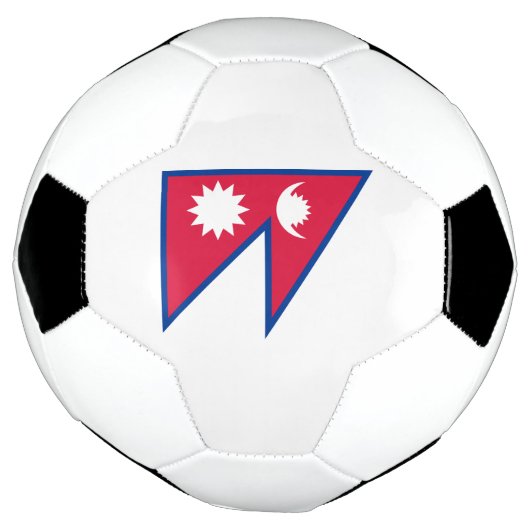 Nepal-Flagge Fußball (Gedreht)
