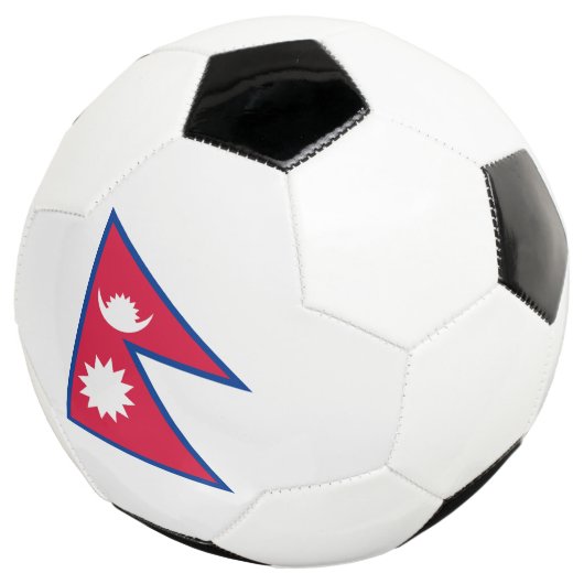 Nepal-Flagge Fußball (Dreiviertel)
