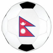 Nepal-Flagge Fußball (Vorderseite)