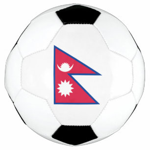 Nepal-Flagge Fußball