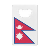 Nepal-Flagge Geldbeutel Flaschenöffner (Rückseite)