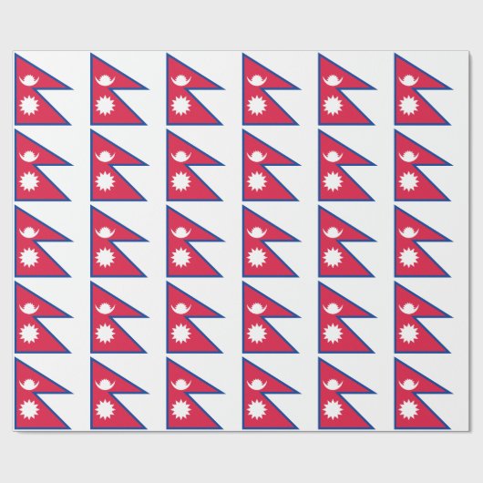 Nepal-Flagge Geschenkpapier (Flach)