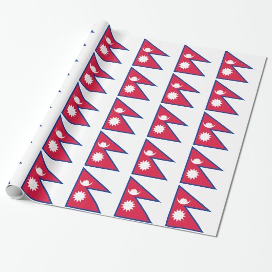 Nepal-Flagge Geschenkpapier (Ungerollt)