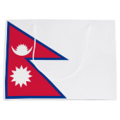 Nepal-Flagge Große Geschenktüte (Vorderseite)