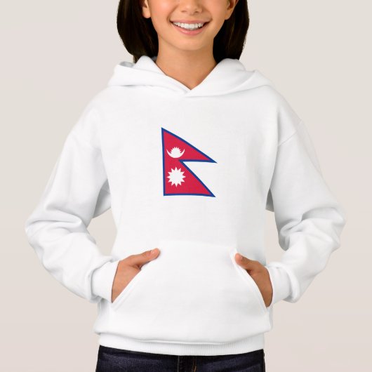 Nepal-Flagge Hoodie (Vorderseite)