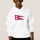 Nepal-Flagge Hoodie (Vorderseite)