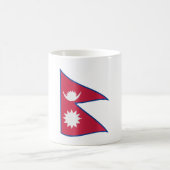 Nepal-Flagge Kaffeetasse (Mittel)