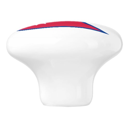 Nepal-Flagge Keramikknauf (Seitenansicht)