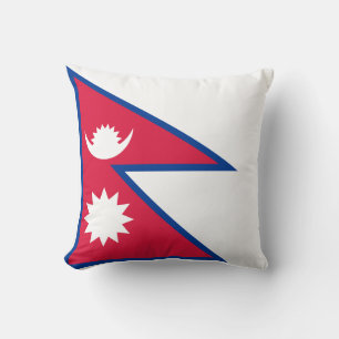 Nepal-Flagge Kissen