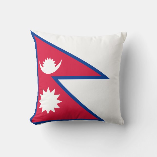 Nepal-Flagge Kissen (Vorderseite)