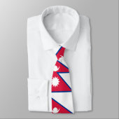 Nepal-Flagge Krawatte (Gebunden)