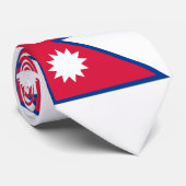 Nepal-Flagge Krawatte (Gerollt)