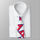 Nepal-Flagge Krawatte (Gebunden)