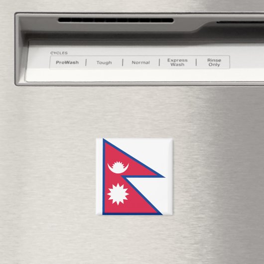 Nepal-Flagge Magnet (In Situ (Geschirrspüler))