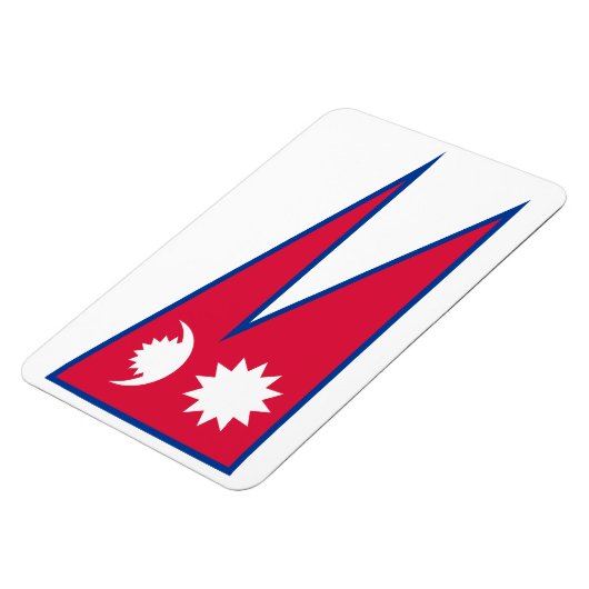Nepal-Flagge Magnet (Linke Seite)