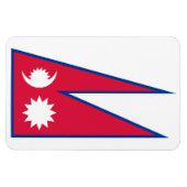 Nepal-Flagge Magnet (Horizontal)