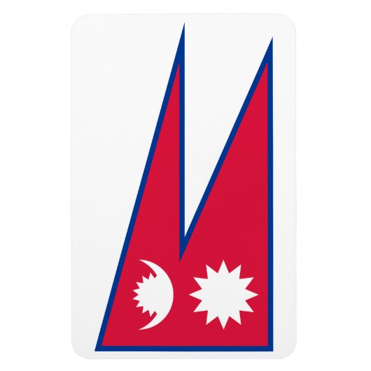 Nepal-Flagge Magnet (Vertikal)
