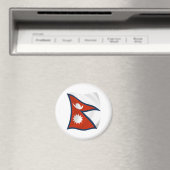 Nepal-Flagge-Magnet Magnet (In Situ (Geschirrspüler))