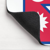 Nepal-Flagge Mousepad (Ecke)