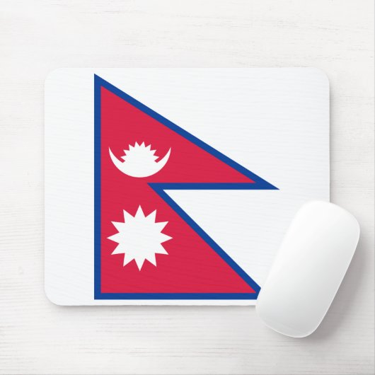 Nepal-Flagge Mousepad (Mit Mouse)