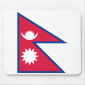 Nepal-Flagge Mousepad (Vorne)