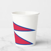 Nepal-Flagge Pappbecher (Links)