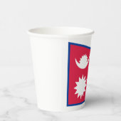 Nepal-Flagge Pappbecher (Rechts)