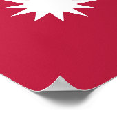 Nepal Flagge Poster (Ecke)