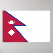 Nepal Flagge Poster (Vorne)