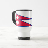 Nepal-Flagge Reisebecher (Vorderseite Links)
