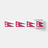Nepal-Flagge Satinband (Vorderseite)
