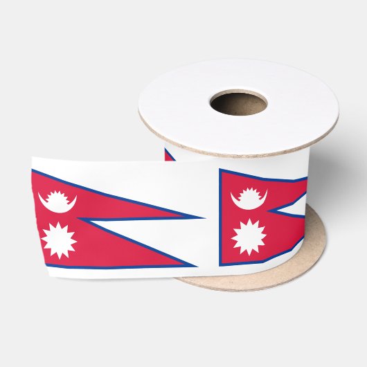Nepal-Flagge Satinband (Spule)