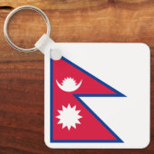Nepal-Flagge Schlüsselanhänger (Vorderseite)