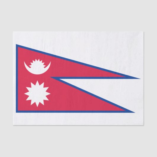 Nepal-Flagge Seidenpapier (Vorderseite)