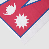 Nepal-Flagge Seidenpapier (Ausschnitt)