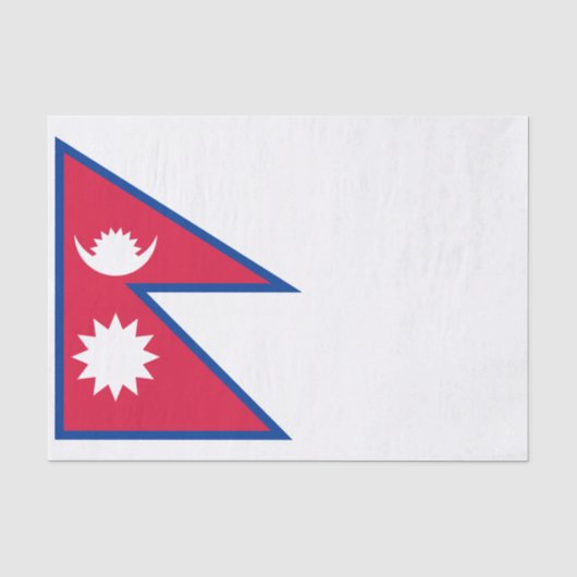 Nepal-Flagge Seidenpapier (Vorderseite)