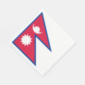 Nepal-Flagge Serviette (Ecke)
